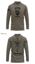 360 CA BDE (Airborne) 20343641 Long Sleeve Performance Shirt with hood - 22