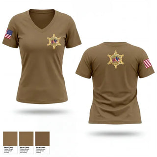 Womens Short Sleeve Vneck Shirt, Mobile County Sheriffs Office, Police, Teamtime, Team time, sublimation, custom sports apparel, team uniforms, spirit wear, spiritwear, sports uniforms, custom shirts, team store, custom team store, fundraiser sports, apparel fundraiser