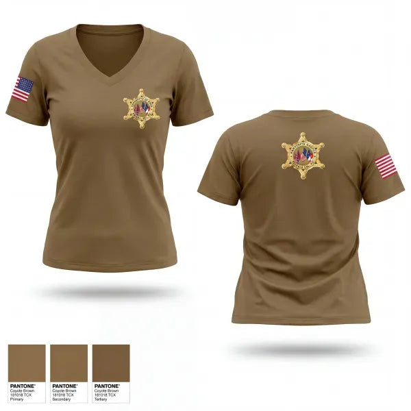 Womens Short Sleeve Vneck Shirt, Mobile County Sheriffs Office, Police, Teamtime, Team time, sublimation, custom sports apparel, team uniforms, spirit wear, spiritwear, sports uniforms, custom shirts, team store, custom team store, fundraiser sports, apparel fundraiser