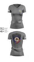 Manhattan Police Department 25505954 Women's Short Sleeve V-neck Shirt - 102