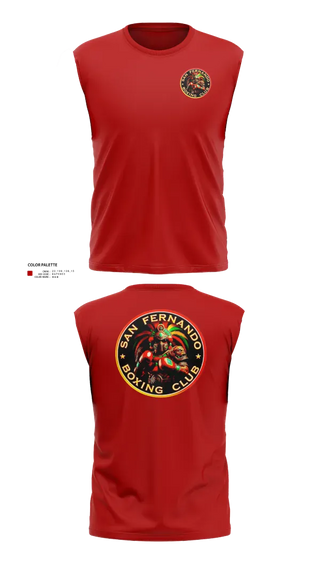 Sleeveless Performance Shirt, San Fernando Boxing Club, Spirit Store, Teamtime, Team time, sublimation, custom sports apparel, team uniforms, spirit wear, spiritwear, sports uniforms, custom shirts, team store, custom team store, fundraiser sports, apparel fundraiser