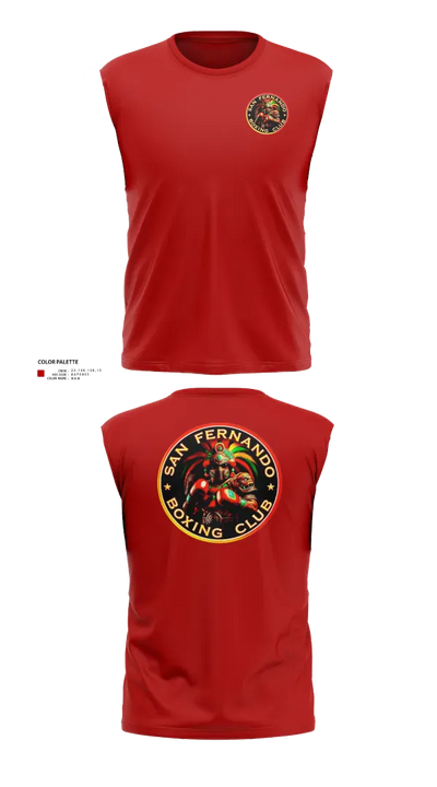 San Fernando Boxing Club 92427997 Sleeveless Performance Shirt - 204