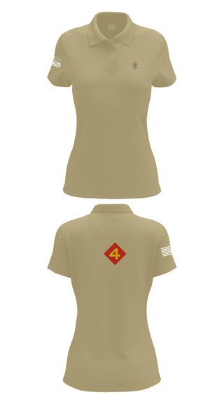 Womens Short Sleeve Performance Polo, 14th Marine regiment 4th Marine corps division, , Teamtime, Team time, sublimation, custom sports apparel, team uniforms, spirit wear, spiritwear, sports uniforms, custom shirts, team store, custom team store, fundraiser sports, apparel fundraiser