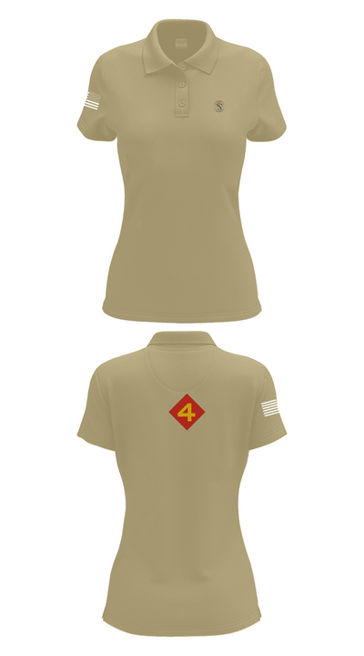 14th Marine regiment 4th Marine corps division 57481844 Women's Short Sleeve Performance Polo  - 95
