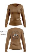 HHC, 102d MP BN 96011887 Women's Long Sleeve V-neck Shirt - 1