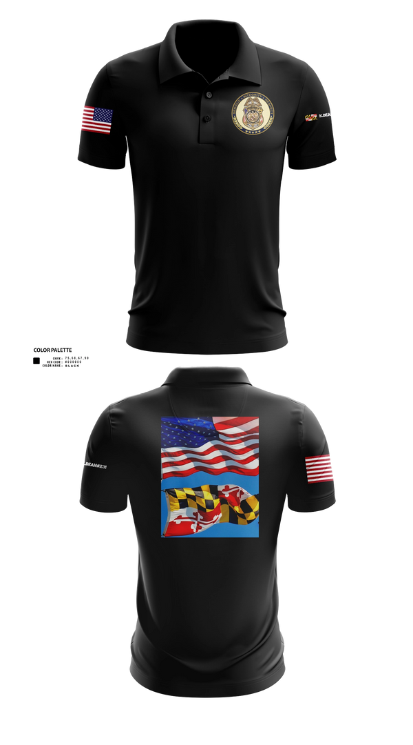Short Sleeve Performance Polo, Greenbelt police Charlie squad, Police, Teamtime, Team time, sublimation, custom sports apparel, team uniforms, spirit wear, spiritwear, sports uniforms, custom shirts, team store, custom team store, fundraiser sports, apparel fundraiser