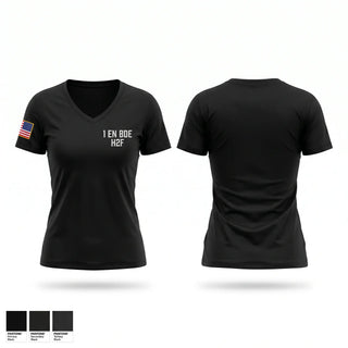Womens Short Sleeve Vneck Shirt, 1 EN BDE H2F, Army, Teamtime, Team time, sublimation, custom sports apparel, team uniforms, spirit wear, spiritwear, sports uniforms, custom shirts, team store, custom team store, fundraiser sports, apparel fundraiser
