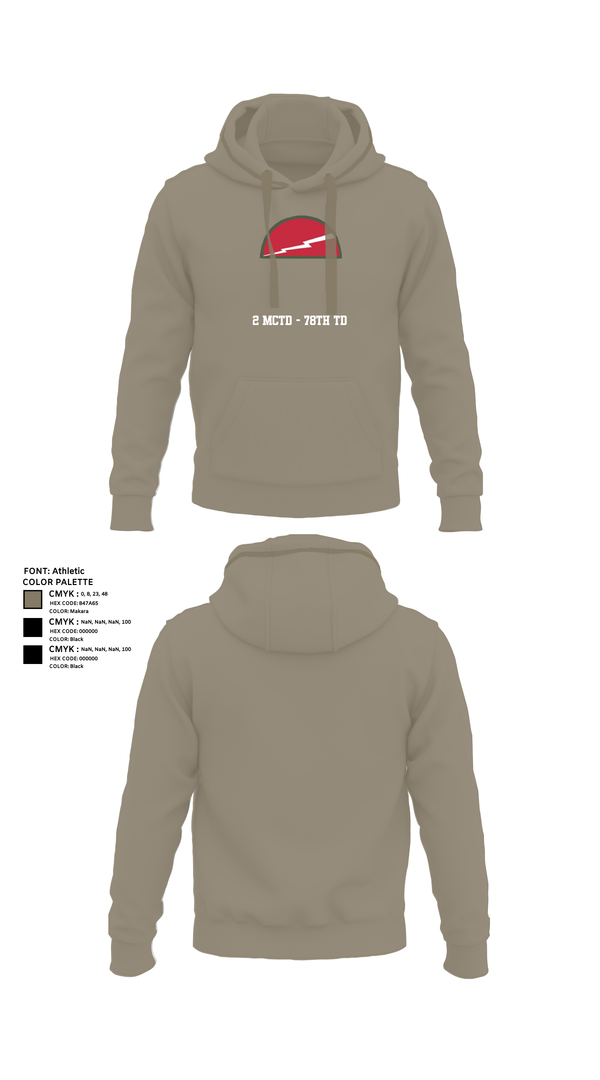 Hoodie, 2 MCTD - 78th TD, , Teamtime, Team time, sublimation, custom sports apparel, team uniforms, spirit wear, spiritwear, sports uniforms, custom shirts, team store, custom team store, fundraiser sports, apparel fundraiser