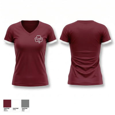 Aquinas Boxing 23313363 Women's Short Sleeve V-neck Shirt - 1