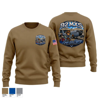 Crew Neck Sweatshirt, 92 MXS, Air Force, Teamtime, Team time, sublimation, custom sports apparel, team uniforms, spirit wear, spiritwear, sports uniforms, custom shirts, team store, custom team store, fundraiser sports, apparel fundraiser