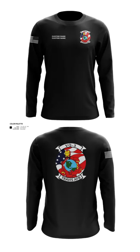 Long Sleeve Performance Shirt, VQ3 Det Travis, , Teamtime, Team time, sublimation, custom sports apparel, team uniforms, spirit wear, spiritwear, sports uniforms, custom shirts, team store, custom team store, fundraiser sports, apparel fundraiser