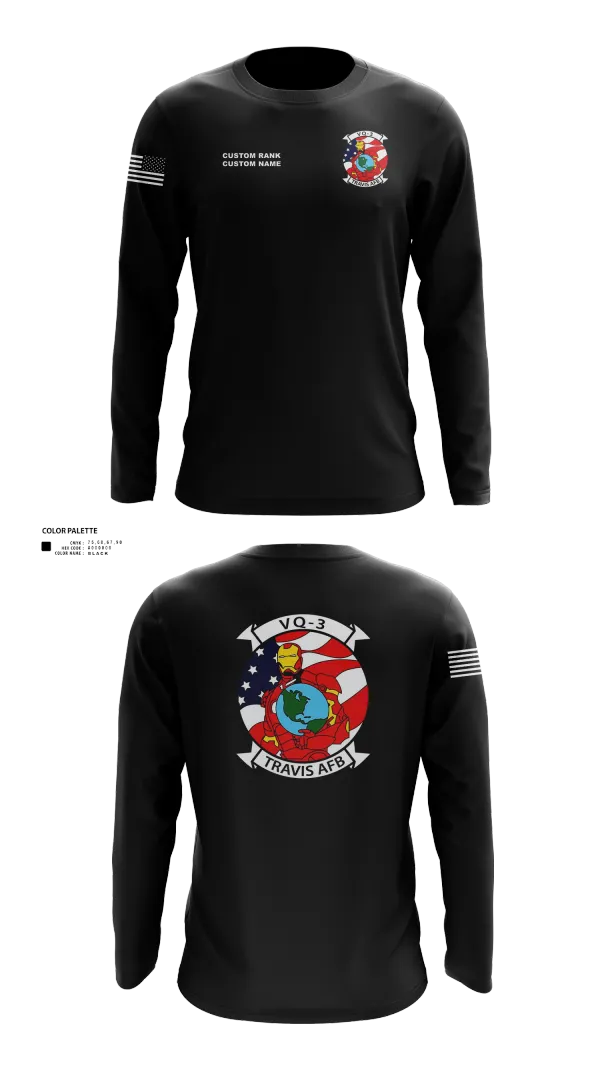 Long Sleeve Performance Shirt, VQ3 Det Travis, , Teamtime, Team time, sublimation, custom sports apparel, team uniforms, spirit wear, spiritwear, sports uniforms, custom shirts, team store, custom team store, fundraiser sports, apparel fundraiser
