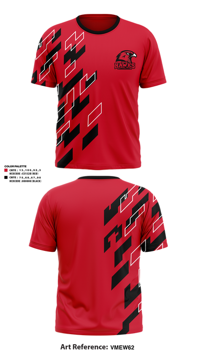 BHS Hawks Dance Team 44132448 Short Sleeve Performance Shirt - 1