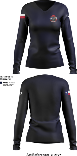 Womens Long Sleeve Vneck Shirt, Goon 50, Fire Department, Teamtime, Team time, sublimation, custom sports apparel, team uniforms, spirit wear, spiritwear, sports uniforms, custom shirts, team store, custom team store, fundraiser sports, apparel fundraiser