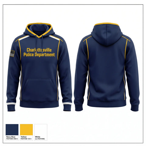 Hoodie, Charlottesville Police Department, Police, Teamtime, Team time, sublimation, custom sports apparel, team uniforms, spirit wear, spiritwear, sports uniforms, custom shirts, team store, custom team store, fundraiser sports, apparel fundraiser
