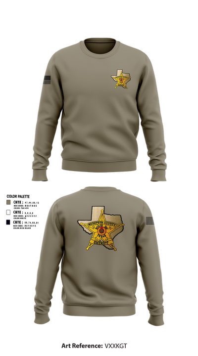 Hudspeth county sheriff office 47128359 Crew Neck Sweatshirt - 1