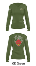 D Co 3-47 Cadre Women's Long Sleeve V-neck Shirt - 57