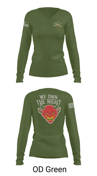 Womens Long Sleeve Vneck Shirt, , Army, Teamtime, Team time, sublimation, custom sports apparel, team uniforms, spirit wear, spiritwear, sports uniforms, custom shirts, team store, custom team store, fundraiser sports, apparel fundraiser