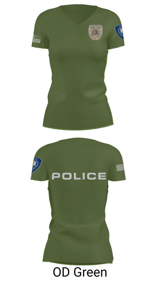 Womens Short Sleeve Vneck Shirt, Vincennes Police Department, , Teamtime, Team time, sublimation, custom sports apparel, team uniforms, spirit wear, spiritwear, sports uniforms, custom shirts, team store, custom team store, fundraiser sports, apparel fundraiser