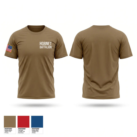Old School Cotton Feel Shirt, Hornet Battalion, National Guard, Teamtime, Team time, sublimation, custom sports apparel, team uniforms, spirit wear, spiritwear, sports uniforms, custom shirts, team store, custom team store, fundraiser sports, apparel fundraiser