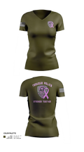 Tesuque Police Dept 47912639 Women's Short Sleeve V-neck Shirt - 23