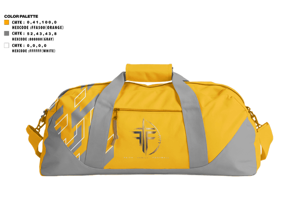 Duffle Bag, Faith family footbal, , Teamtime, Team time, sublimation, custom sports apparel, team uniforms, spirit wear, spiritwear, sports uniforms, custom shirts, team store, custom team store, fundraiser sports, apparel fundraiser