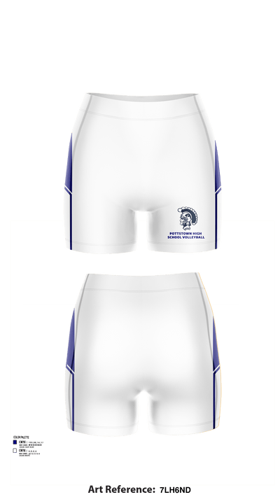Pottstown High School Volleyball 14262411 Women's Shorts - 139