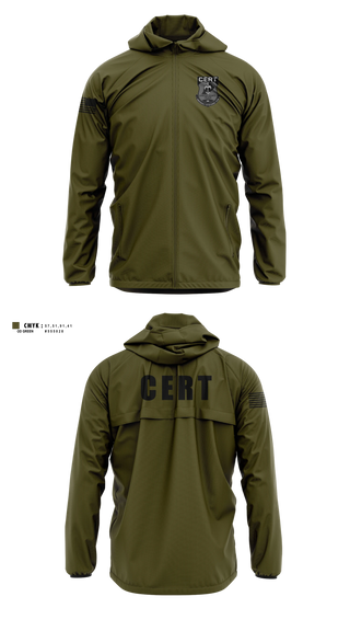 Windbreaker, Chester County Prison Emergency Response Team CERT, Police, Teamtime, Team time, sublimation, custom sports apparel, team uniforms, spirit wear, spiritwear, sports uniforms, custom shirts, team store, custom team store, fundraiser sports, apparel fundraiser