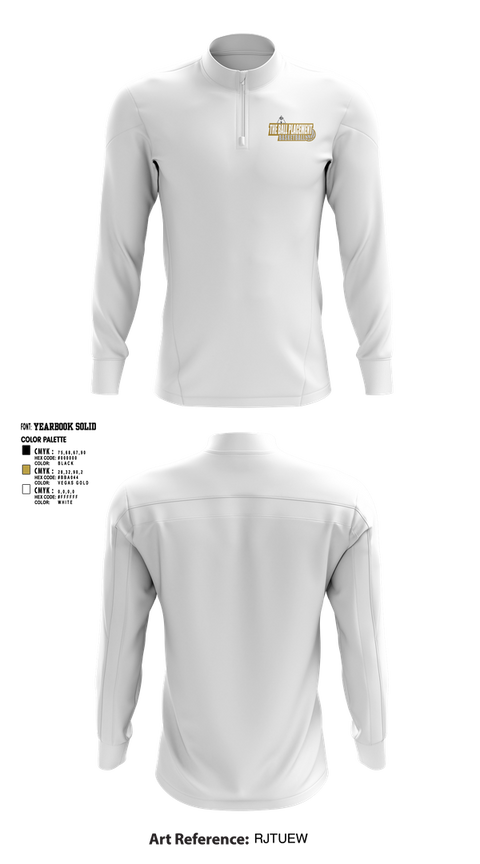 Quarter Zip Jacket, Ball Placement, Men's Basketball, Teamtime, Team time, sublimation, custom sports apparel, team uniforms, spirit wear, spiritwear, sports uniforms, custom shirts, team store, custom team store, fundraiser sports, apparel fundraiser