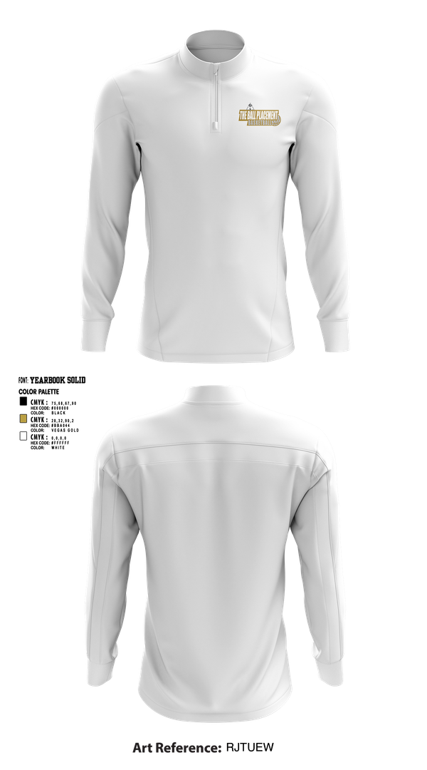 Quarter Zip Jacket, Ball Placement, Men's Basketball, Teamtime, Team time, sublimation, custom sports apparel, team uniforms, spirit wear, spiritwear, sports uniforms, custom shirts, team store, custom team store, fundraiser sports, apparel fundraiser