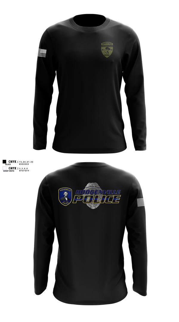 Long Sleeve Performance Shirt, Hodgenville Police Department, Police, Teamtime, Team time, sublimation, custom sports apparel, team uniforms, spirit wear, spiritwear, sports uniforms, custom shirts, team store, custom team store, fundraiser sports, apparel fundraiser