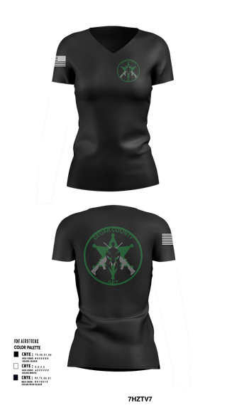 Womens Short Sleeve Vneck Shirt, CEDAR COUNTY SRT, Police, Teamtime, Team time, sublimation, custom sports apparel, team uniforms, spirit wear, spiritwear, sports uniforms, custom shirts, team store, custom team store, fundraiser sports, apparel fundraiser