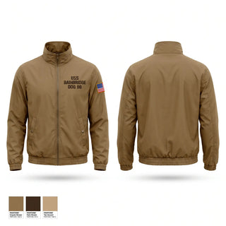 Windbreaker, USS BAINBRIDGE DDG 96, Navy, Teamtime, Team time, sublimation, custom sports apparel, team uniforms, spirit wear, spiritwear, sports uniforms, custom shirts, team store, custom team store, fundraiser sports, apparel fundraiser