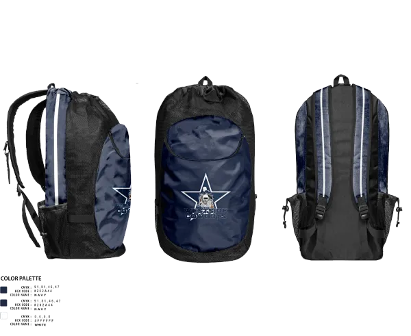 Gear Bag, Westside Cowboys Football and Cheer, , Teamtime, Team time, sublimation, custom sports apparel, team uniforms, spirit wear, spiritwear, sports uniforms, custom shirts, team store, custom team store, fundraiser sports, apparel fundraiser