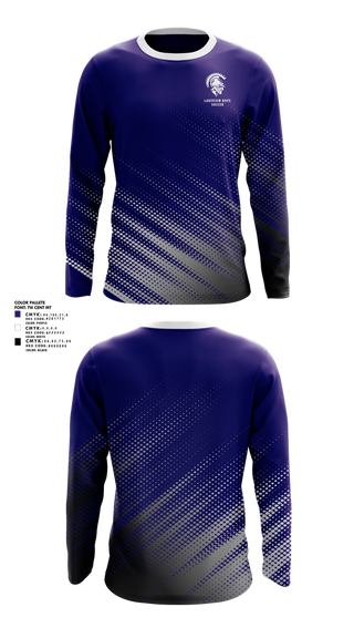 Long Sleeve Performance Shirt, Lakeview Boys Soccer, Men's Soccer, Teamtime, Team time, sublimation, custom sports apparel, team uniforms, spirit wear, spiritwear, sports uniforms, custom shirts, team store, custom team store, fundraiser sports, apparel fundraiser