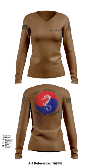 Womens Long Sleeve Vneck Shirt, CNFK DET CHINHAE, Navy, Teamtime, Team time, sublimation, custom sports apparel, team uniforms, spirit wear, spiritwear, sports uniforms, custom shirts, team store, custom team store, fundraiser sports, apparel fundraiser