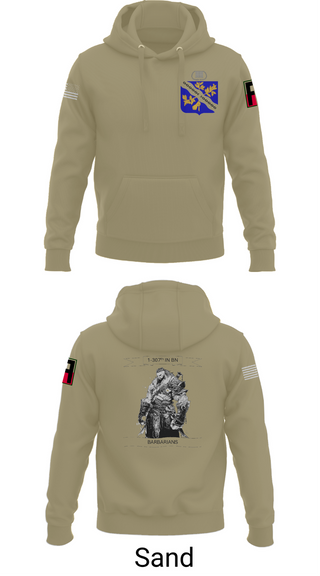 Hoodie, 1-306th IN BN, , Teamtime, Team time, sublimation, custom sports apparel, team uniforms, spirit wear, spiritwear, sports uniforms, custom shirts, team store, custom team store, fundraiser sports, apparel fundraiser