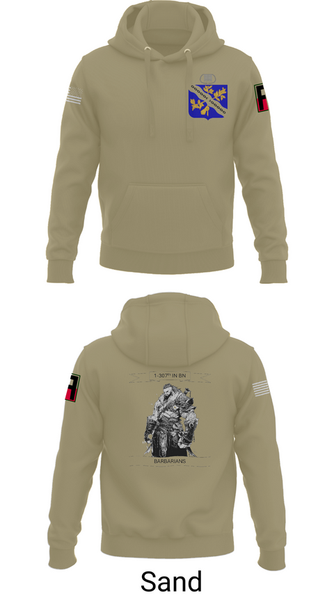 Hoodie, 1-306th IN BN, , Teamtime, Team time, sublimation, custom sports apparel, team uniforms, spirit wear, spiritwear, sports uniforms, custom shirts, team store, custom team store, fundraiser sports, apparel fundraiser