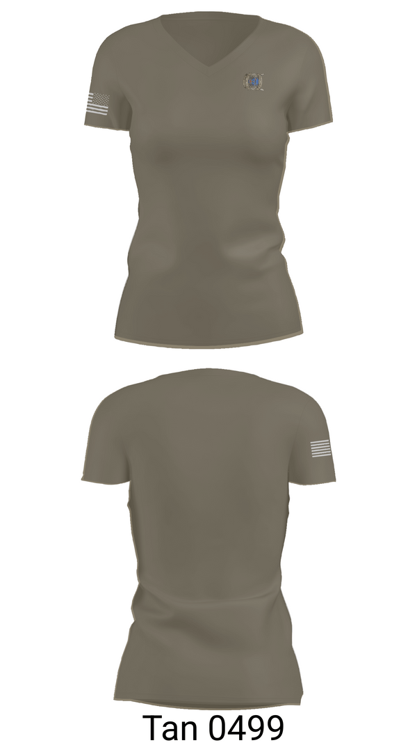 Womens Short Sleeve Vneck Shirt, GSU Panther Battalion, Army, Teamtime, Team time, sublimation, custom sports apparel, team uniforms, spirit wear, spiritwear, sports uniforms, custom shirts, team store, custom team store, fundraiser sports, apparel fundraiser
