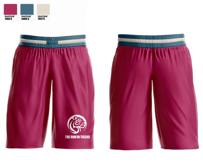 The Run’in Tigers 60081118 Womens Basketball Shorts - 1