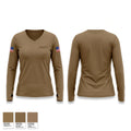 HSC-9 Women's Long Sleeve V-neck Shirt - 1