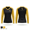 Charles Rollins Fitness 66615403 Women's Long Sleeve V-neck Shirt - 1