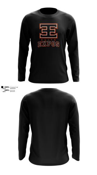 Long Sleeve Performance Shirt, Elite Expos, Baseball, Teamtime, Team time, sublimation, custom sports apparel, team uniforms, spirit wear, spiritwear, sports uniforms, custom shirts, team store, custom team store, fundraiser sports, apparel fundraiser