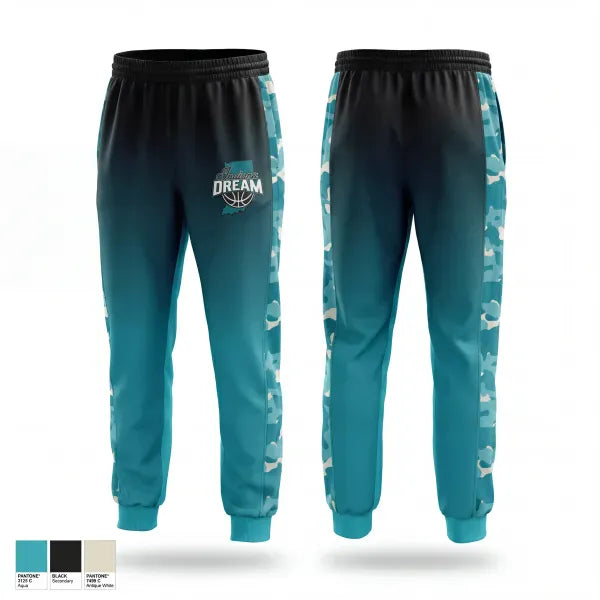 Sweatpants, Indiana Dream, Women's Basketball, Teamtime, Team time, sublimation, custom sports apparel, team uniforms, spirit wear, spiritwear, sports uniforms, custom shirts, team store, custom team store, fundraiser sports, apparel fundraiser