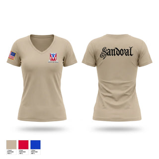 Womens Short Sleeve Vneck Shirt, 82nd fsc, Army, Teamtime, Team time, sublimation, custom sports apparel, team uniforms, spirit wear, spiritwear, sports uniforms, custom shirts, team store, custom team store, fundraiser sports, apparel fundraiser