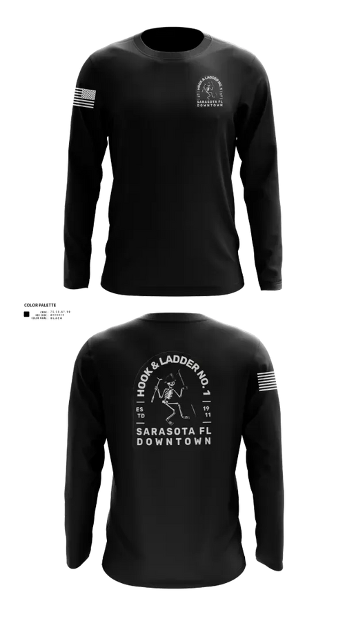 Long Sleeve Performance Shirt, Sarasota county fire dept sta 1, Fire Department, Teamtime, Team time, sublimation, custom sports apparel, team uniforms, spirit wear, spiritwear, sports uniforms, custom shirts, team store, custom team store, fundraiser sports, apparel fundraiser