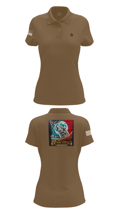 1st Combat Readiness Regiment 40922335 Women's Short Sleeve Performance Polo  - 15