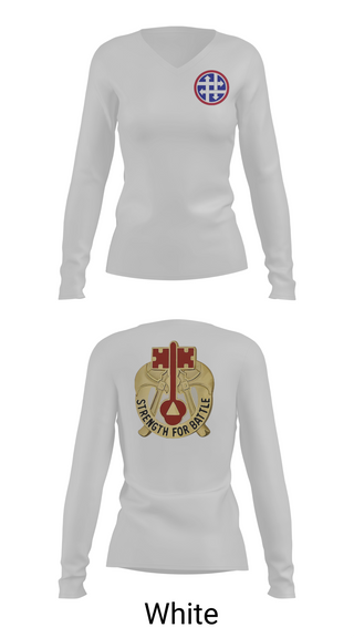 Womens Long Sleeve Vneck Shirt, 373rd CSSB, Army, Teamtime, Team time, sublimation, custom sports apparel, team uniforms, spirit wear, spiritwear, sports uniforms, custom shirts, team store, custom team store, fundraiser sports, apparel fundraiser