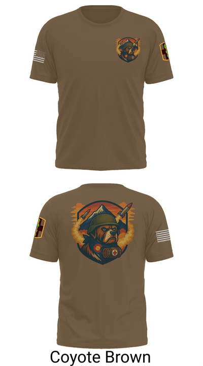 10th Field Hospital (FWD) 73609367 Old School Cotton Feel Shirt - 10