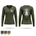 Sniper Team Women's Long Sleeve V-neck Shirt - 1